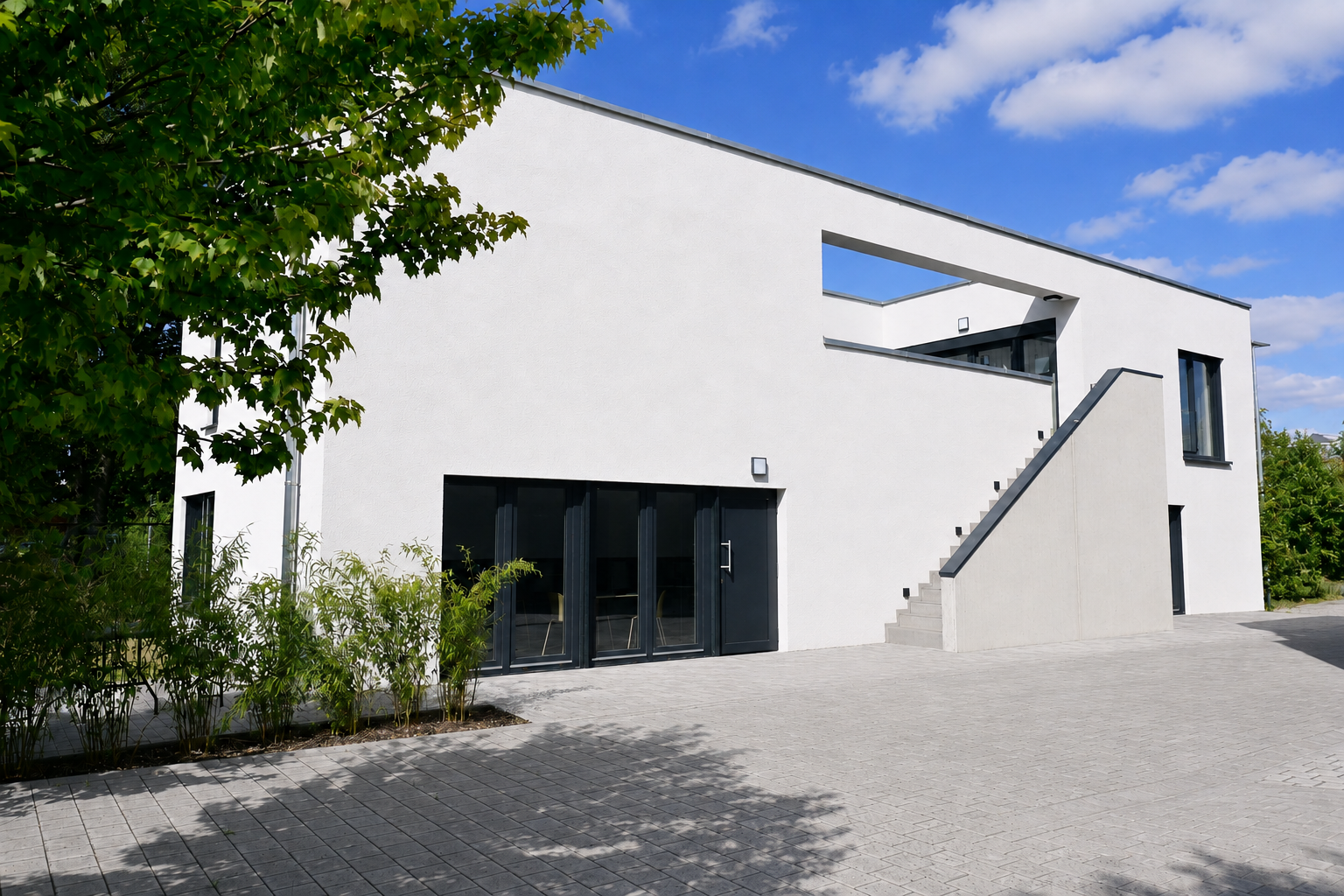 Außenansicht des campus gesundesweiss in Halle