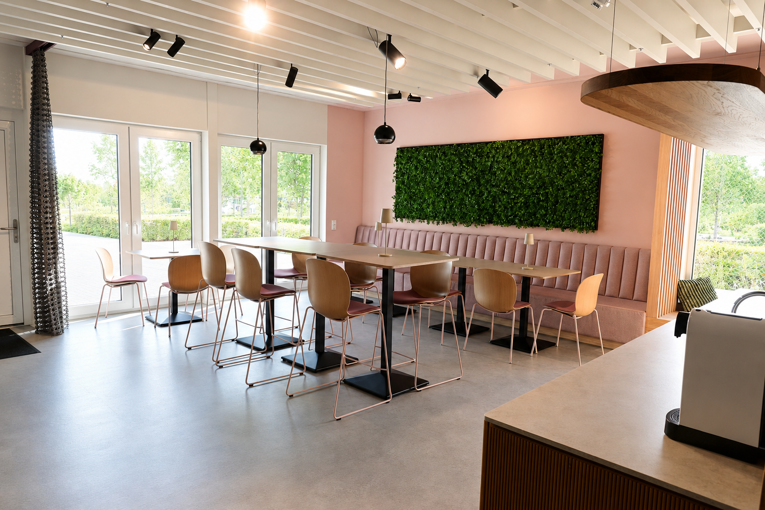 Cafébereich im campus gesundesweiss